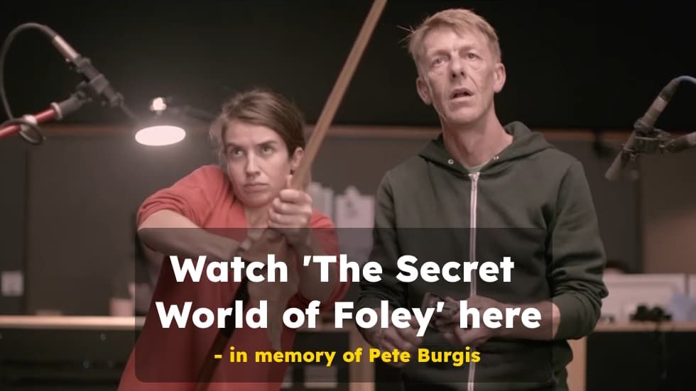 Foley sanatçısı Pete Burgis'in anısına ödüllü belgesel ücretsiz yayında